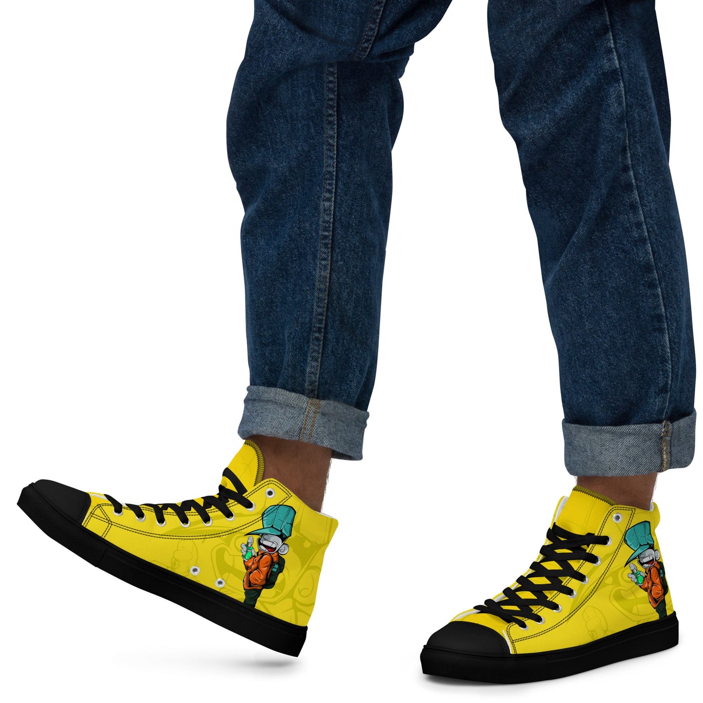 Unisex high top canvas shoes - Sprayer - LucyKay store