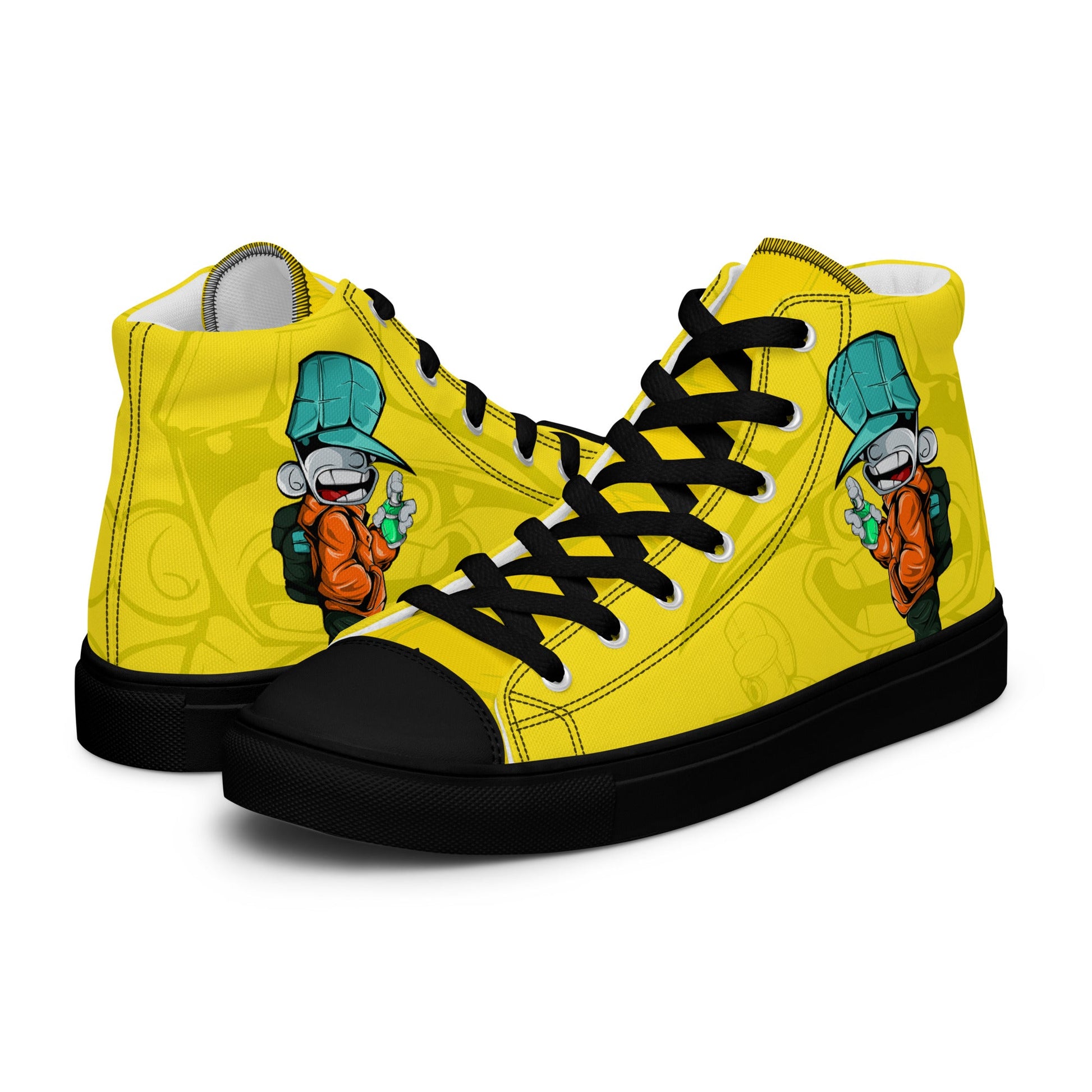 Unisex high top canvas shoes - Sprayer - LucyKay store
