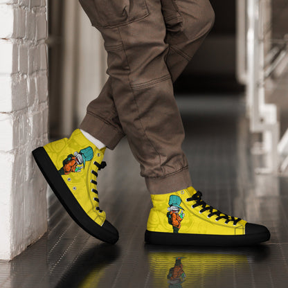 Unisex high top canvas shoes - Sprayer - LucyKay store
