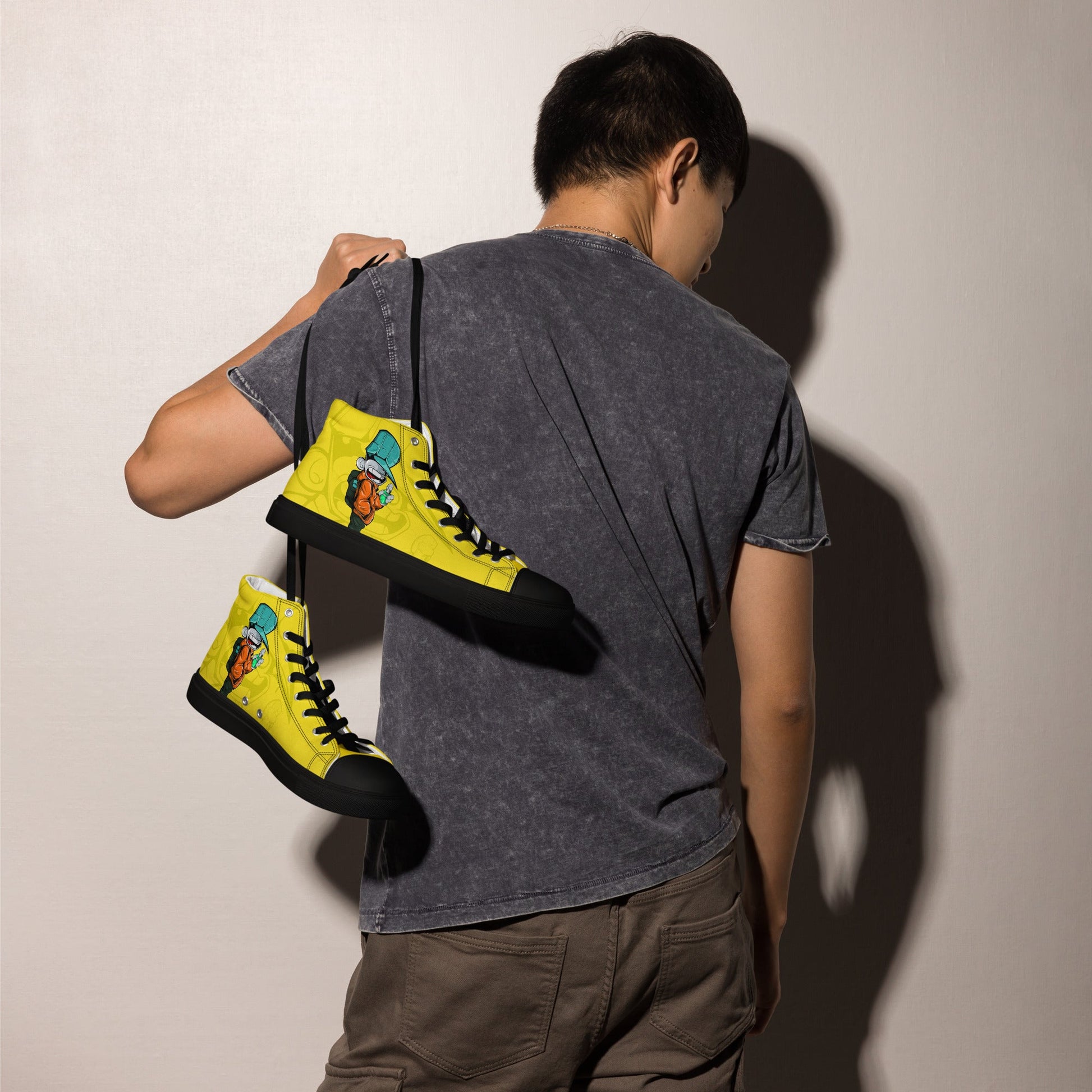 Unisex high top canvas shoes - Sprayer - LucyKay store