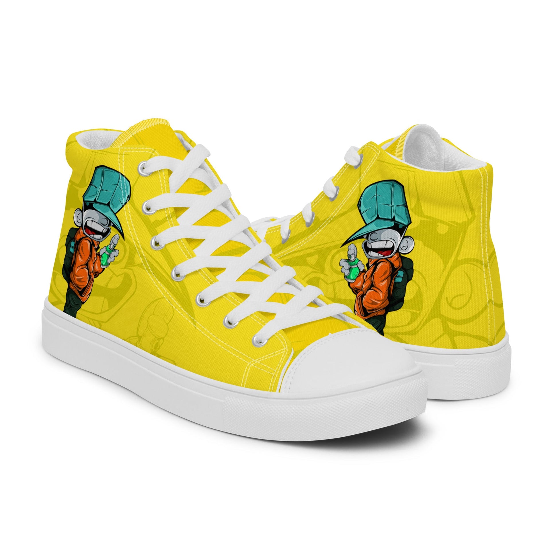 Unisex high top canvas shoes - Sprayer - LucyKay store