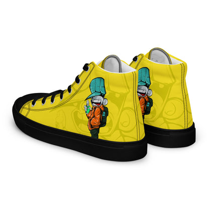 Unisex high top canvas shoes - Sprayer - LucyKay store