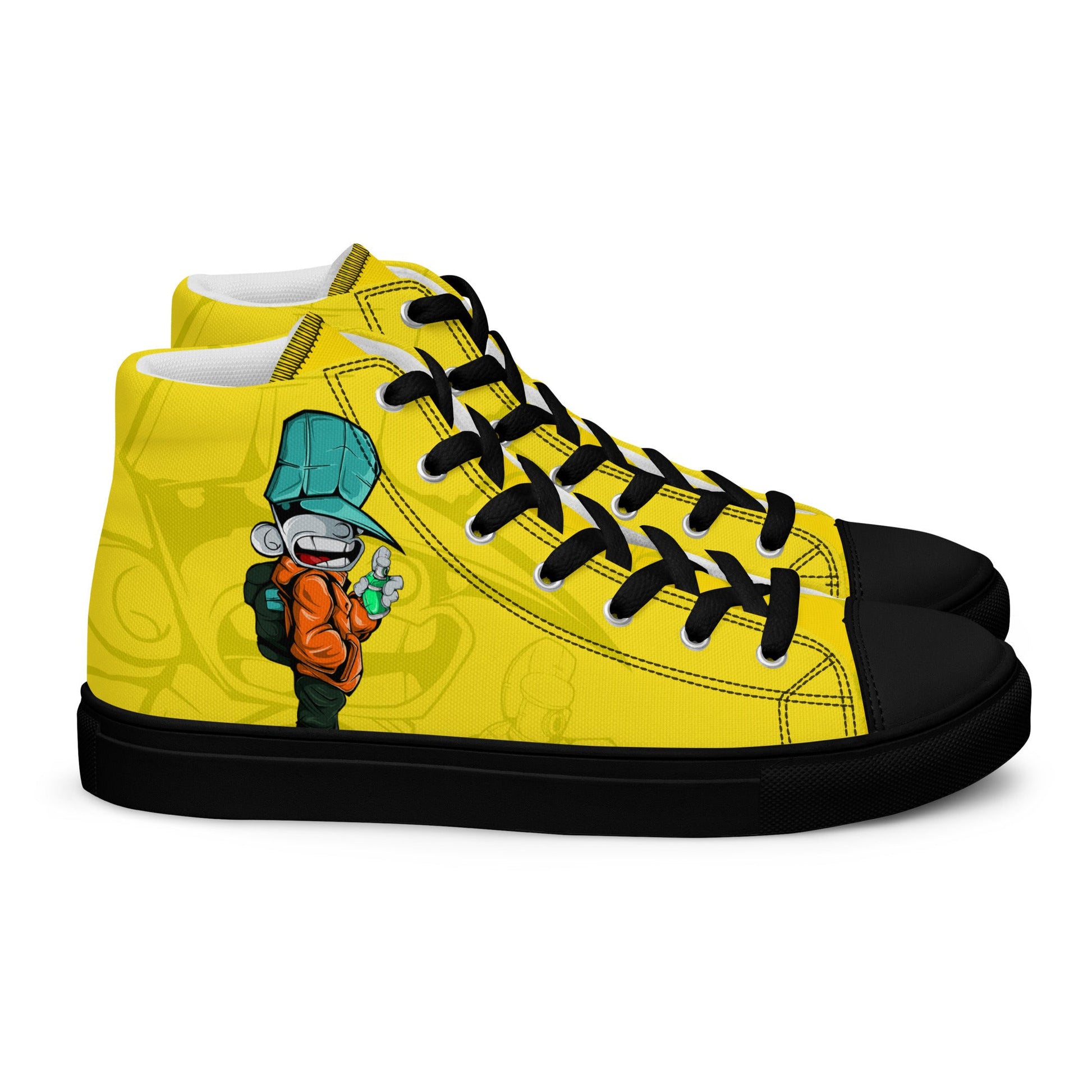 Unisex high top canvas shoes - Sprayer - LucyKay store