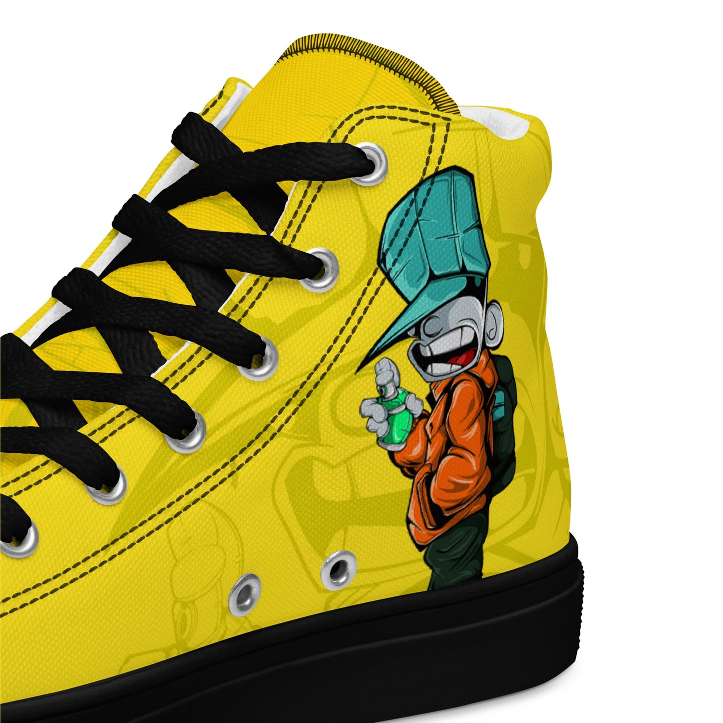 Unisex high top canvas shoes - Sprayer - LucyKay store