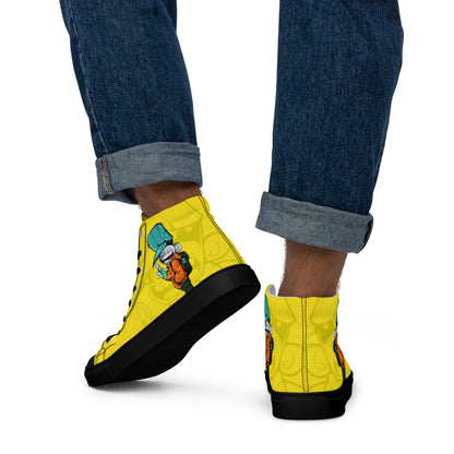 Unisex high top canvas shoes - Sprayer - LucyKay store