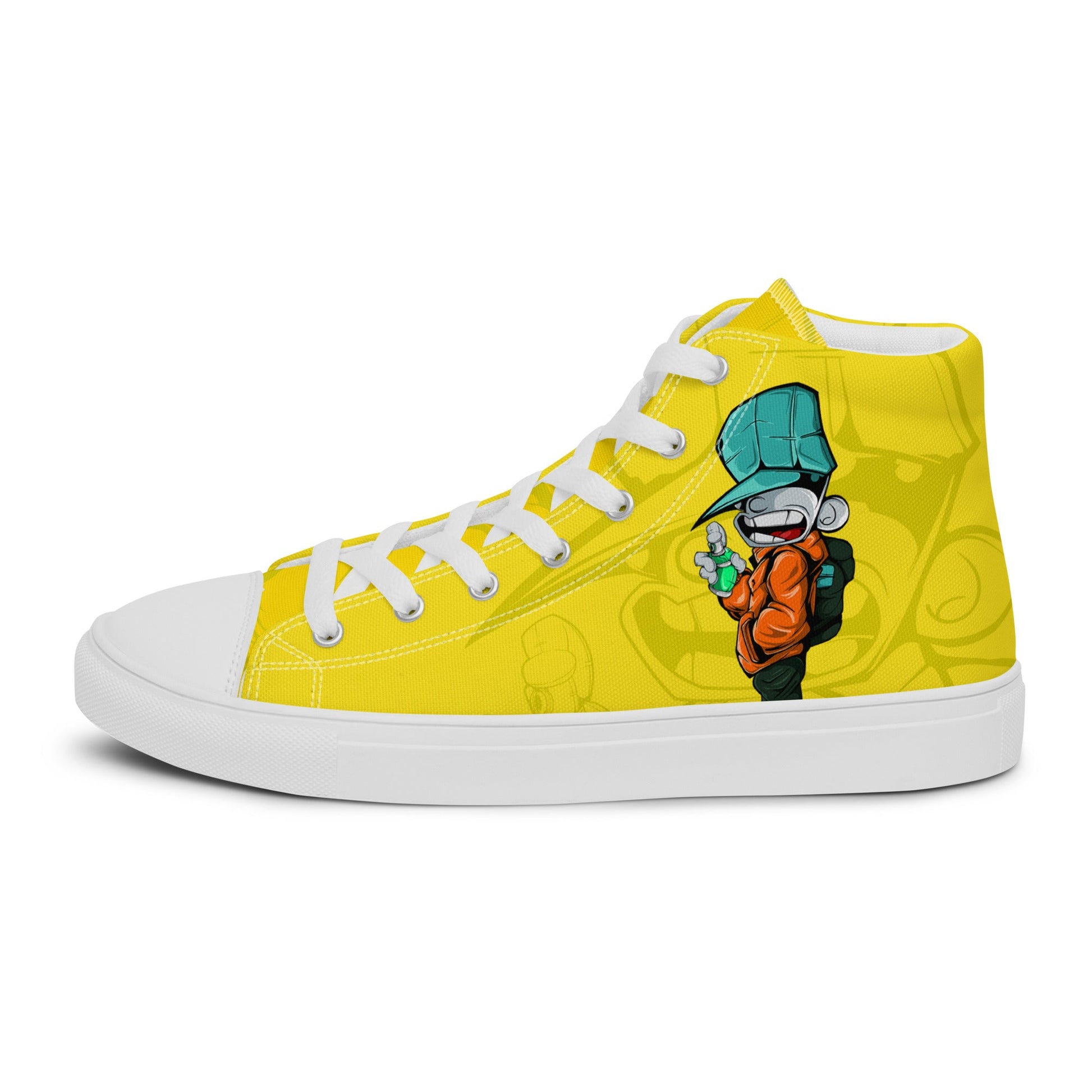 Unisex high top canvas shoes - Sprayer - LucyKay store