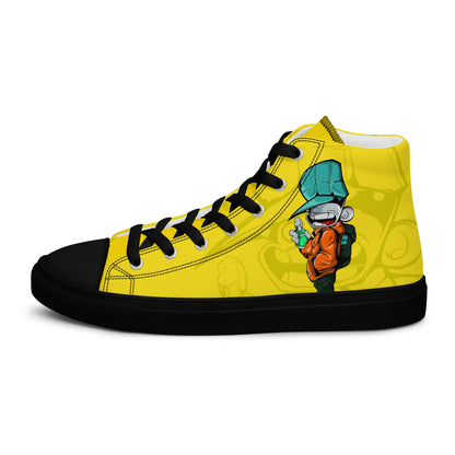Unisex high top canvas shoes - Sprayer - LucyKay store