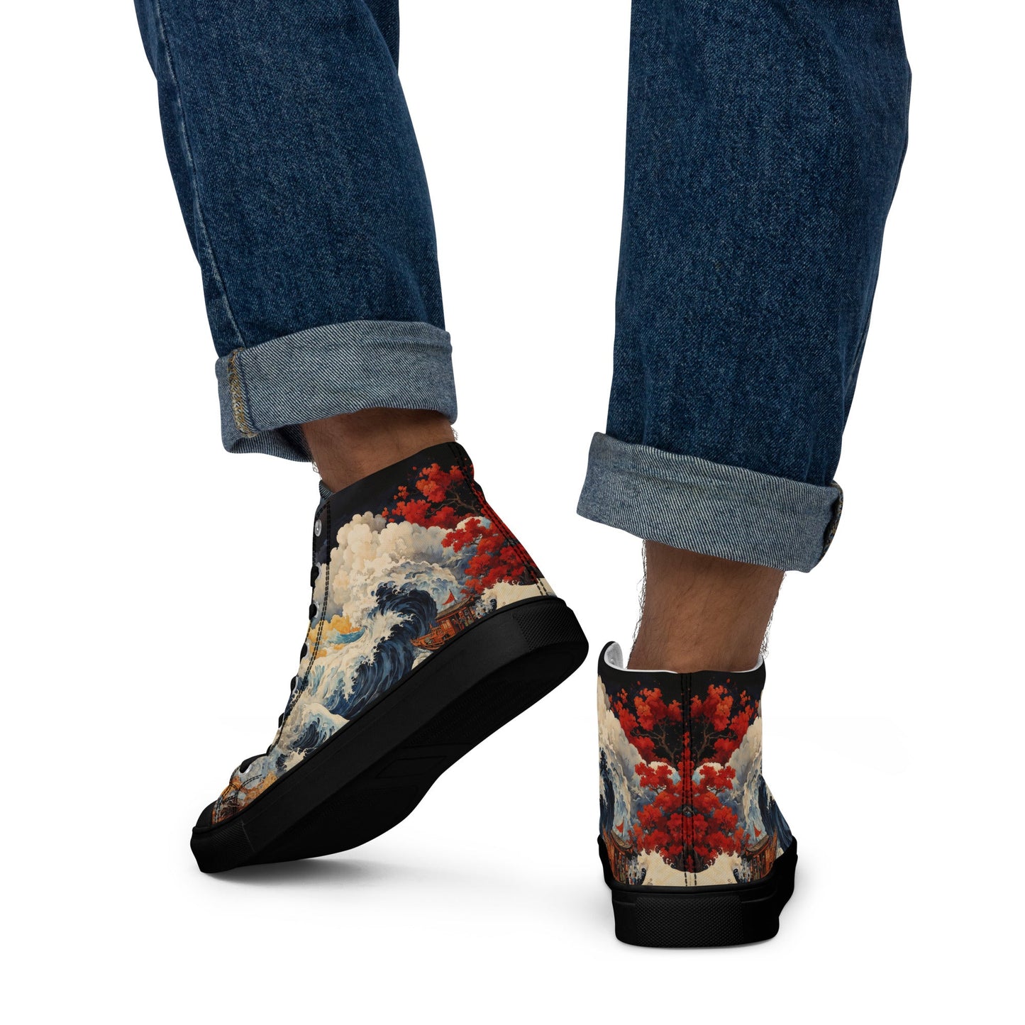 Unisex - high top canvas shoes - Storm - LucyKay store