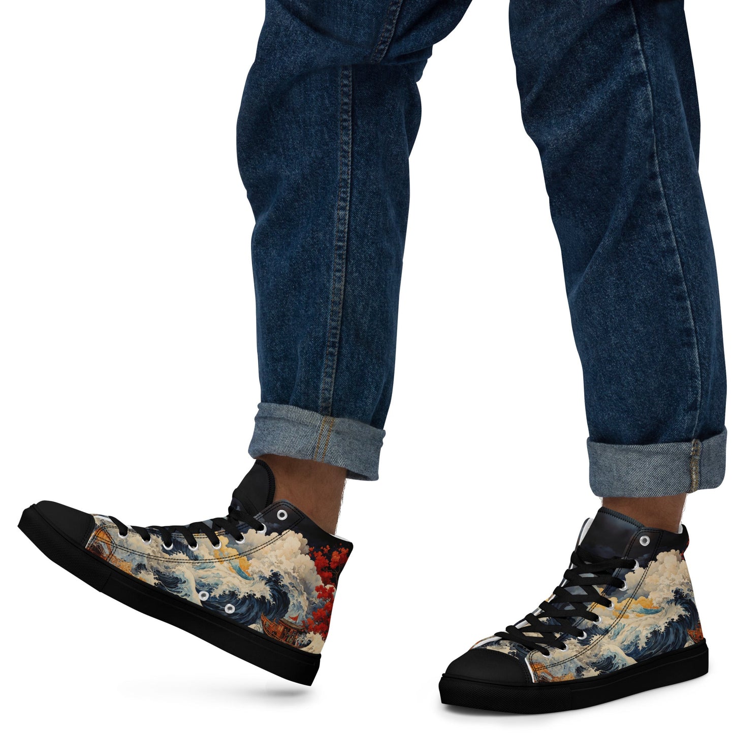 Unisex - high top canvas shoes - Storm - LucyKay store