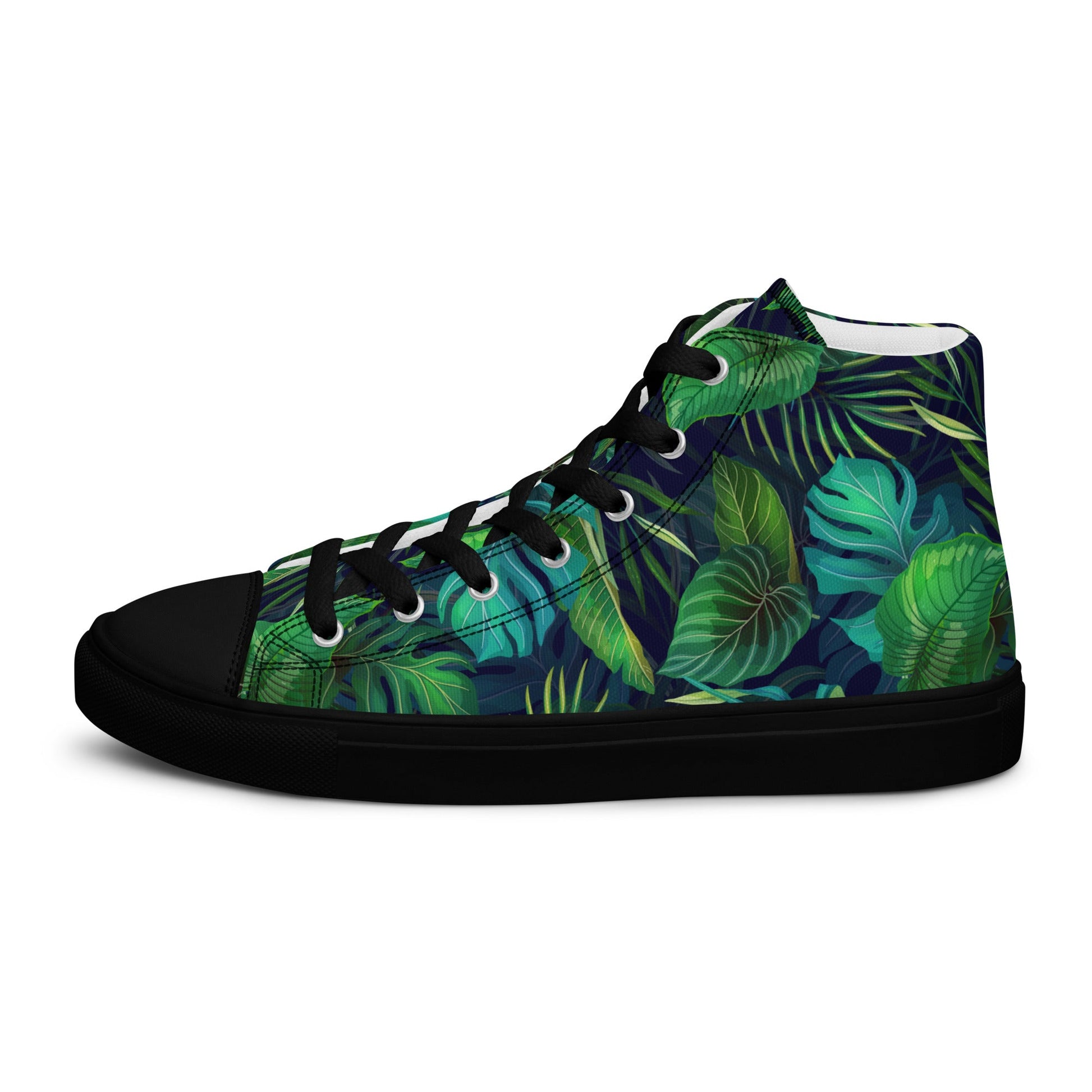 Unisex high top canvas shoes - Tropical - LucyKay store