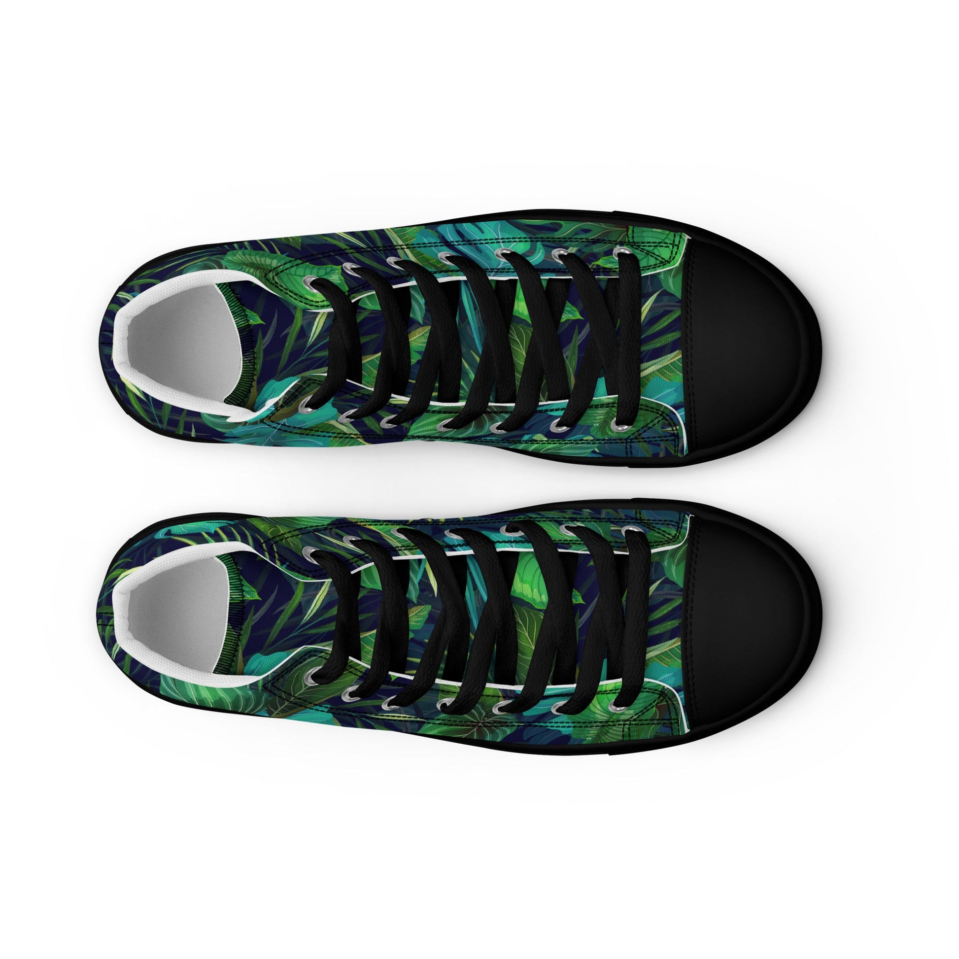 Unisex high top canvas shoes - Tropical - LucyKay store