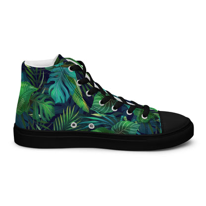Unisex high top canvas shoes - Tropical - LucyKay store
