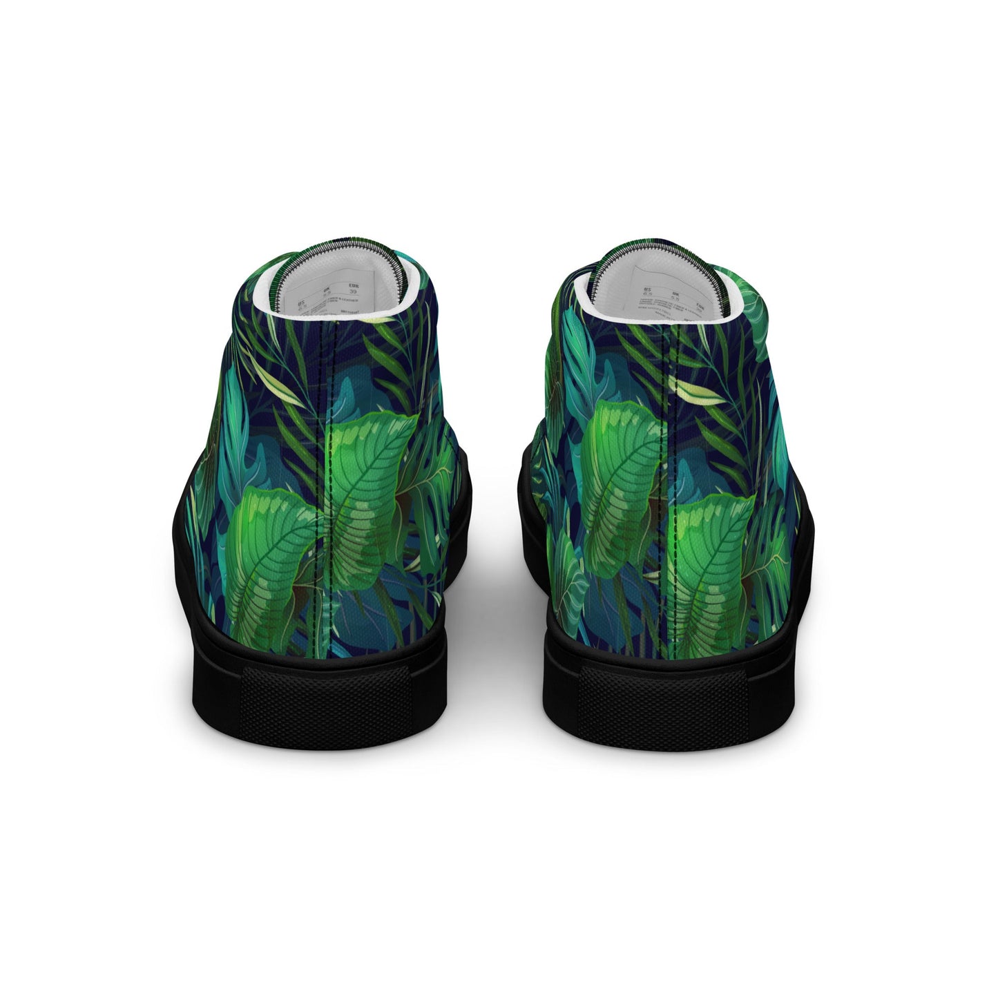 Unisex high top canvas shoes - Tropical - LucyKay store