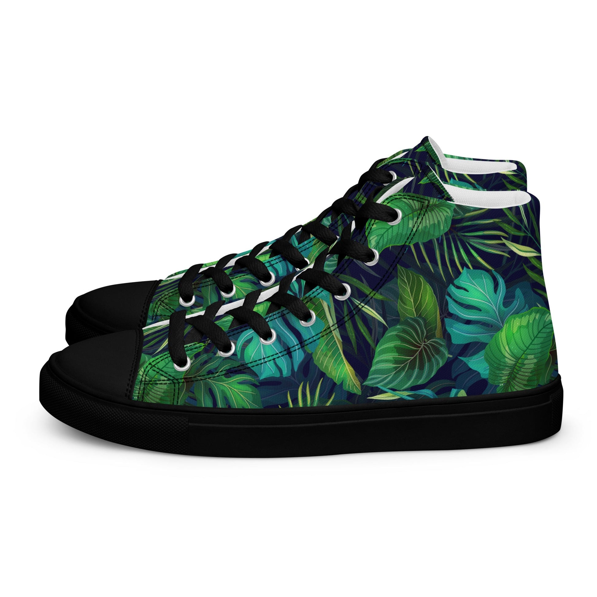 Unisex high top canvas shoes - Tropical - LucyKay store