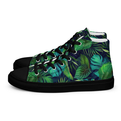 Unisex high top canvas shoes - Tropical - LucyKay store