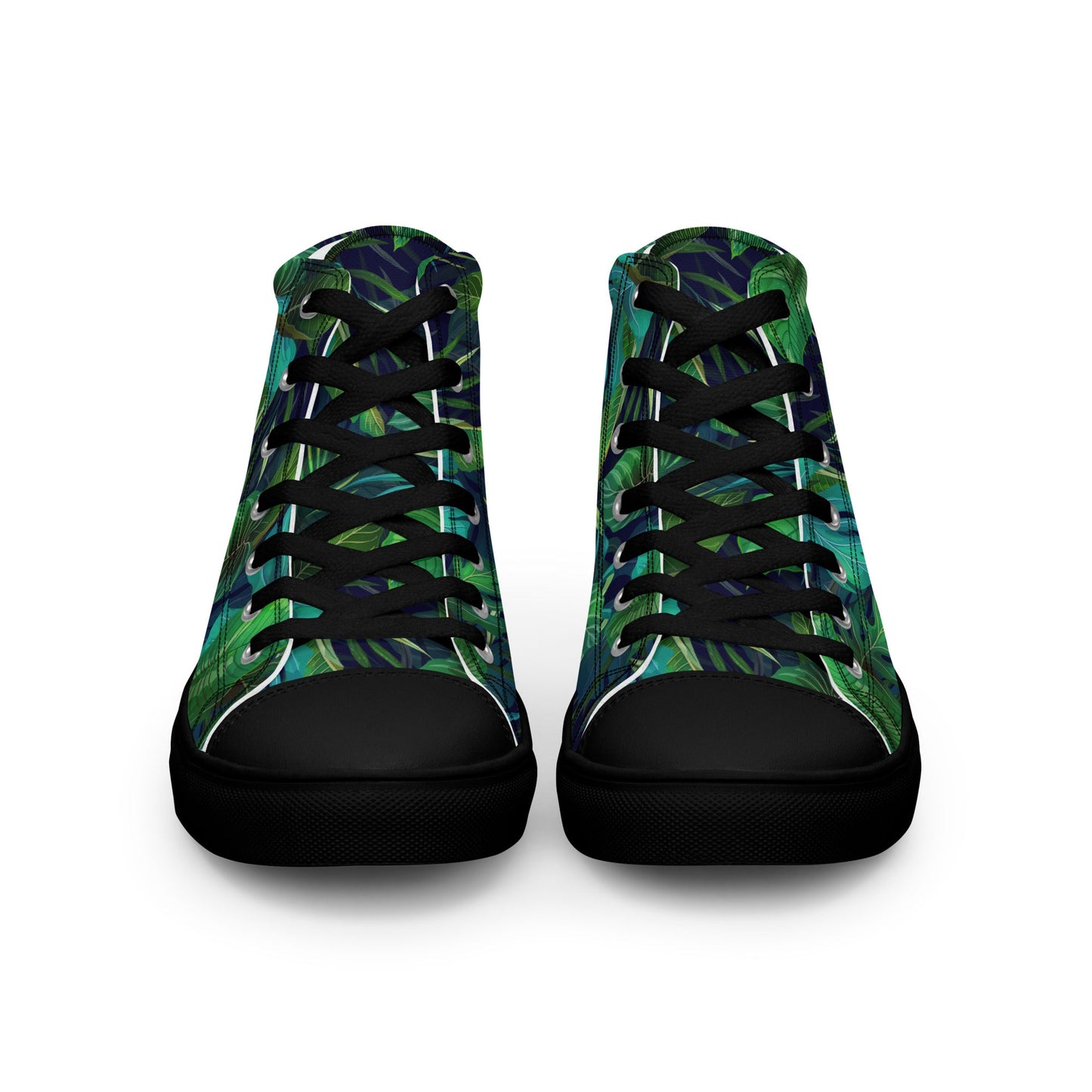 Unisex high top canvas shoes - Tropical - LucyKay store