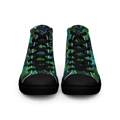 Unisex high top canvas shoes - Tropical - LucyKay store