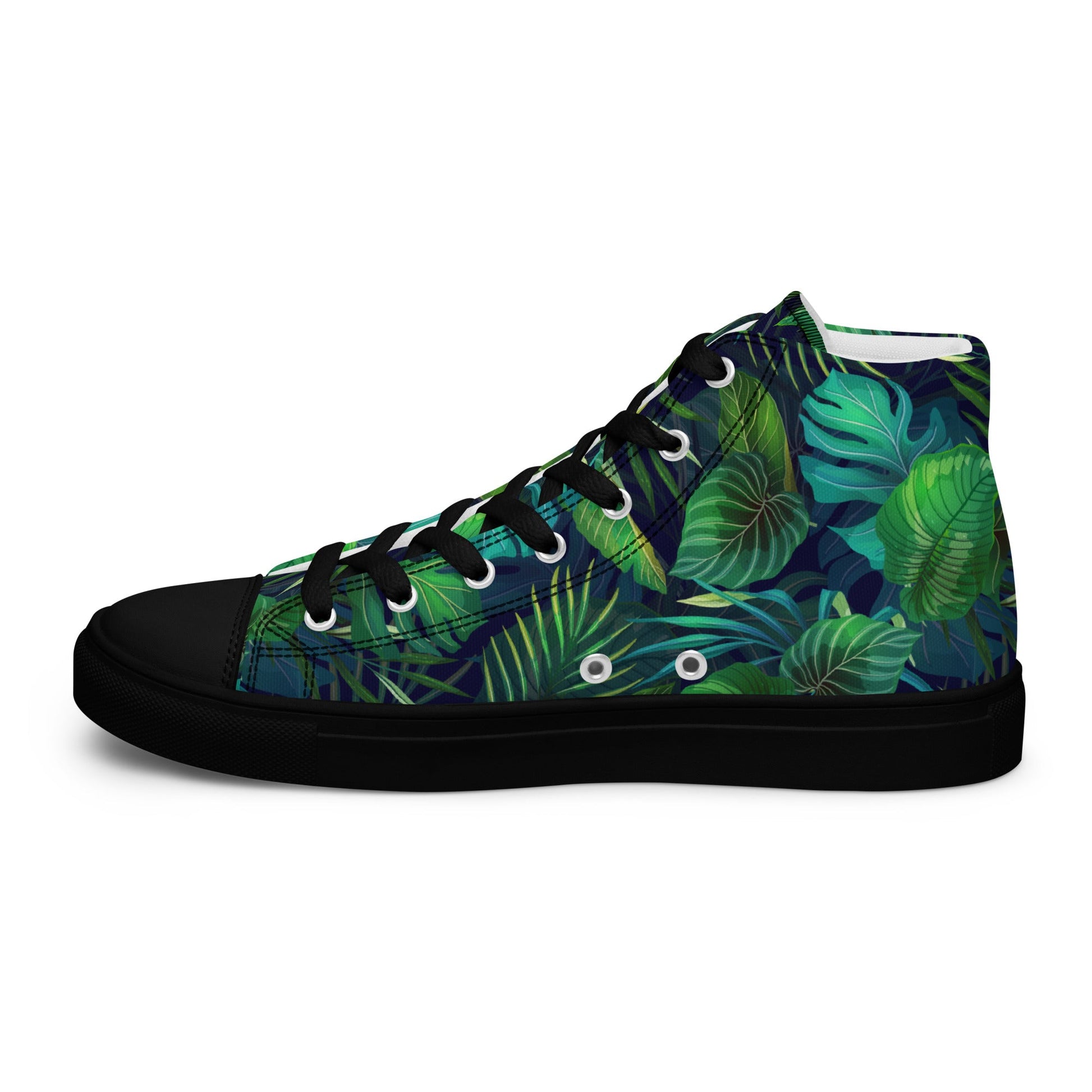 Unisex high top canvas shoes - Tropical - LucyKay store