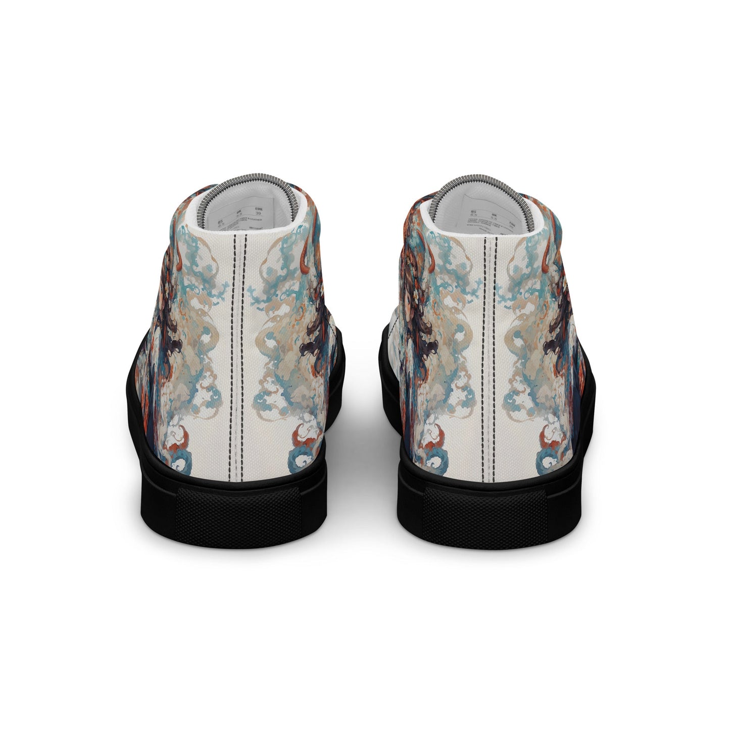 Unisex high top canvas shoes - Two Dragons - LucyKay store