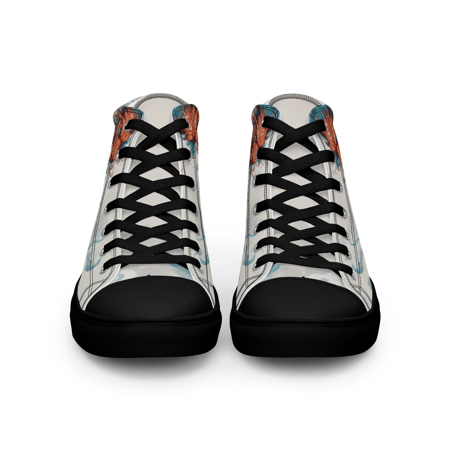 Unisex high top canvas shoes - Two Dragons - LucyKay store
