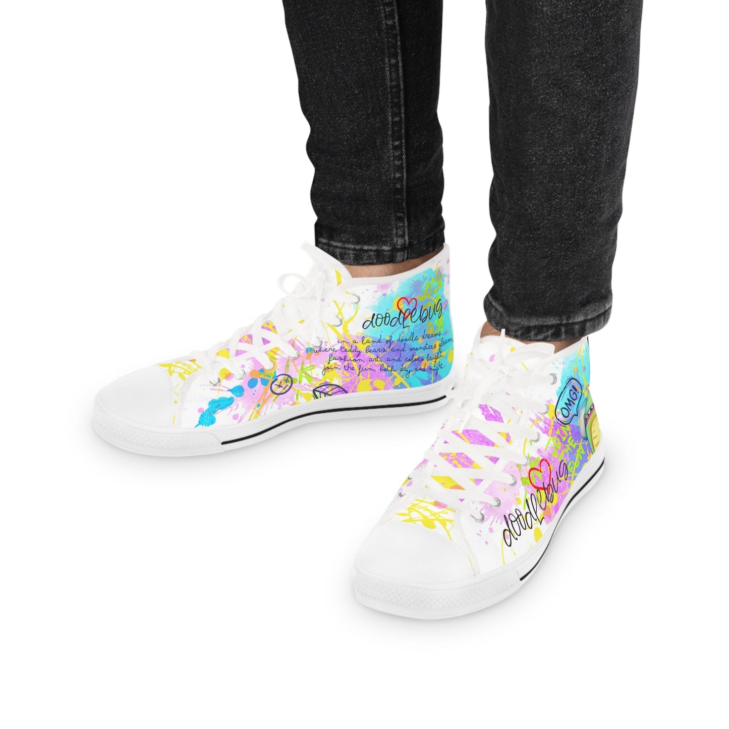 Unisex High Top Sneakers - Doodlebug - LucyKay store