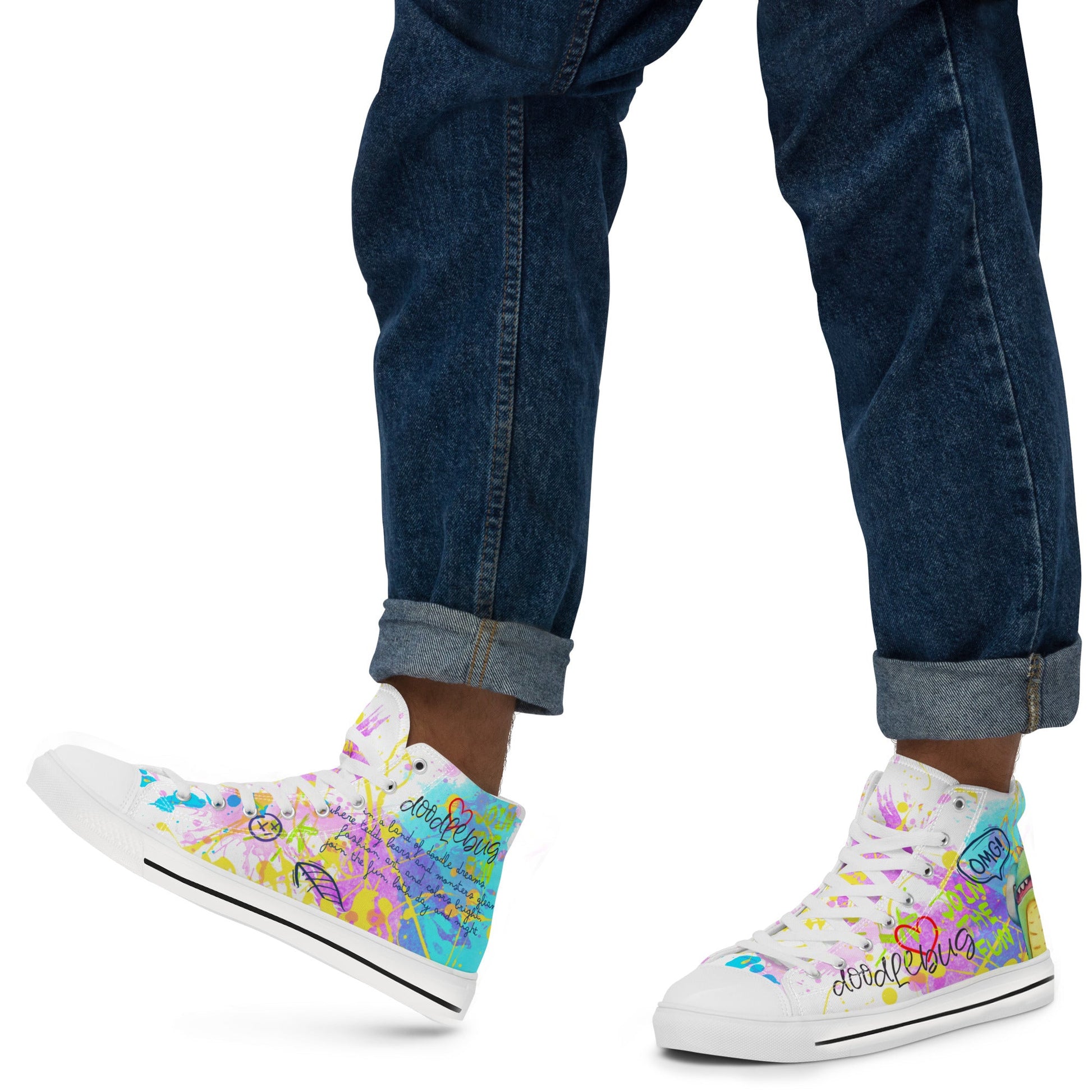 Unisex High Top Sneakers - Doodlebug - LucyKay store