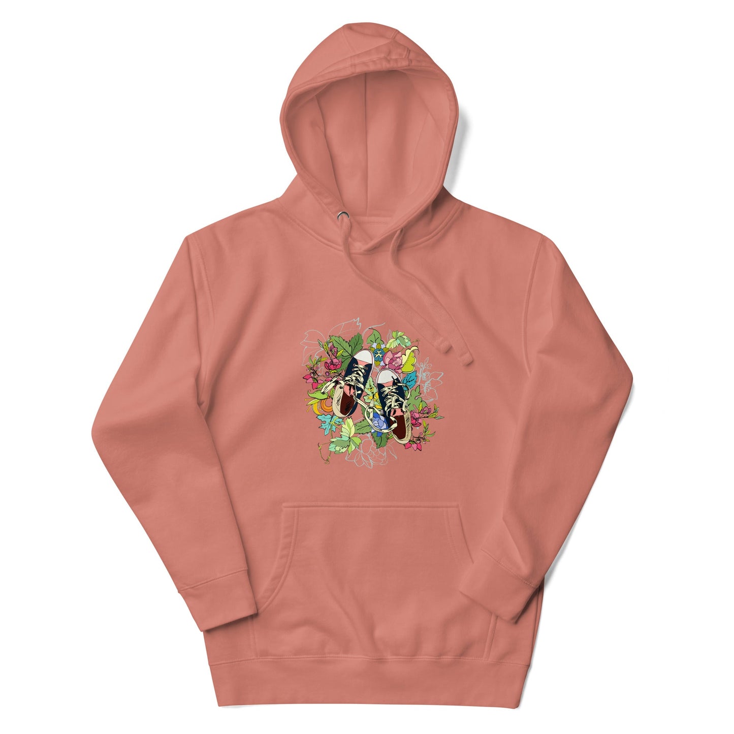 Floral Sneaker Hoodie | Unisex Streetwear Graphic Sweatshirt - LucyKay store