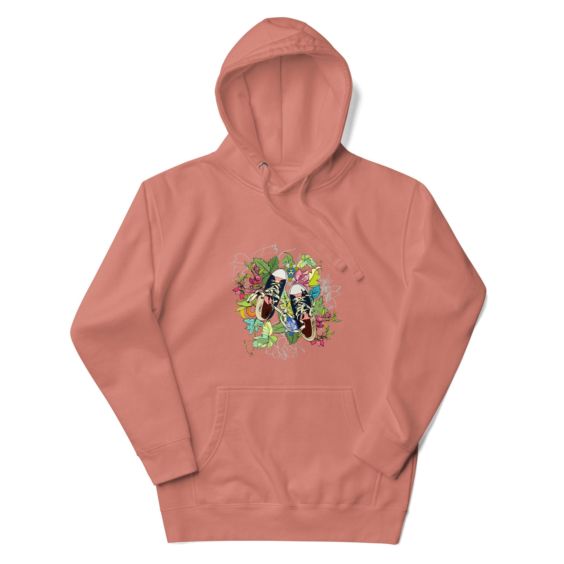Floral Sneaker Hoodie | Unisex Streetwear Graphic Sweatshirt - LucyKay store