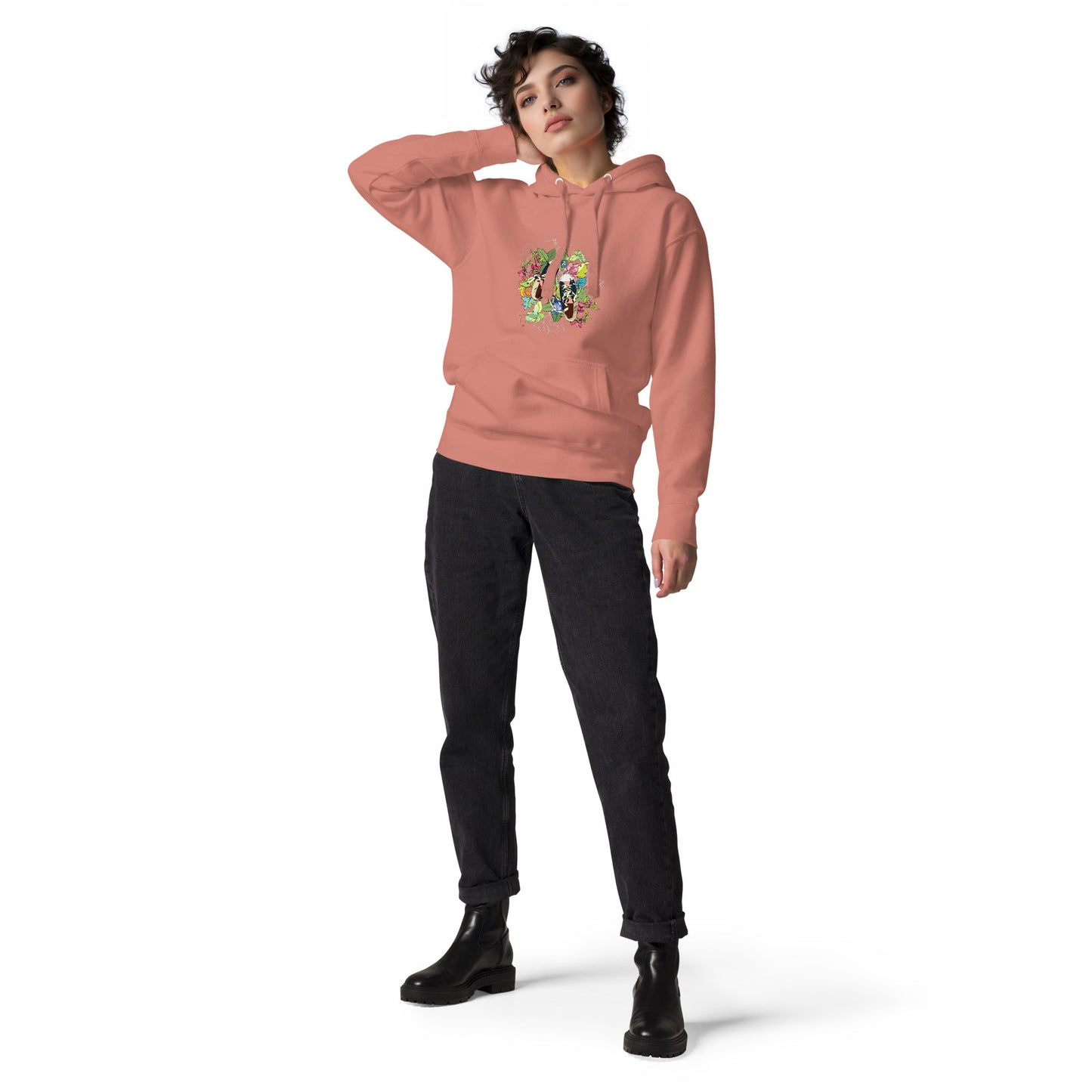 Floral Sneaker Hoodie | Unisex Streetwear Graphic Sweatshirt - LucyKay store