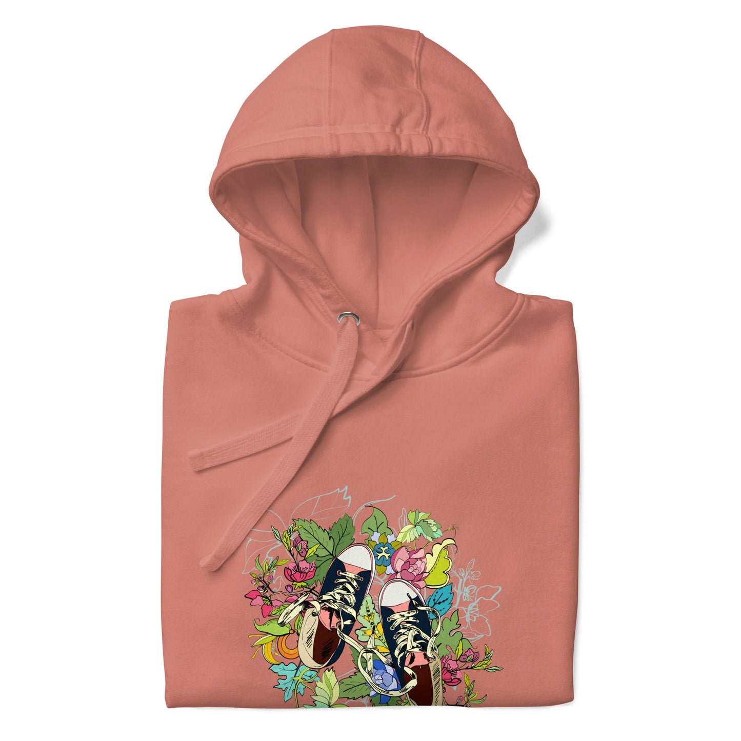 Floral Sneaker Hoodie | Unisex Streetwear Graphic Sweatshirt - LucyKay store