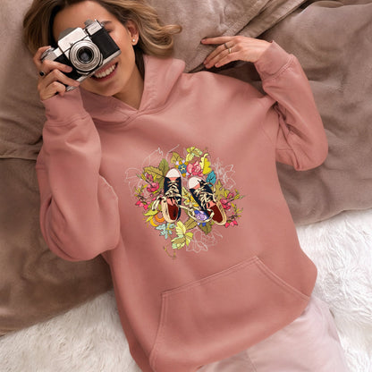 Floral Sneaker Hoodie | Unisex Streetwear Graphic Sweatshirt - LucyKay store