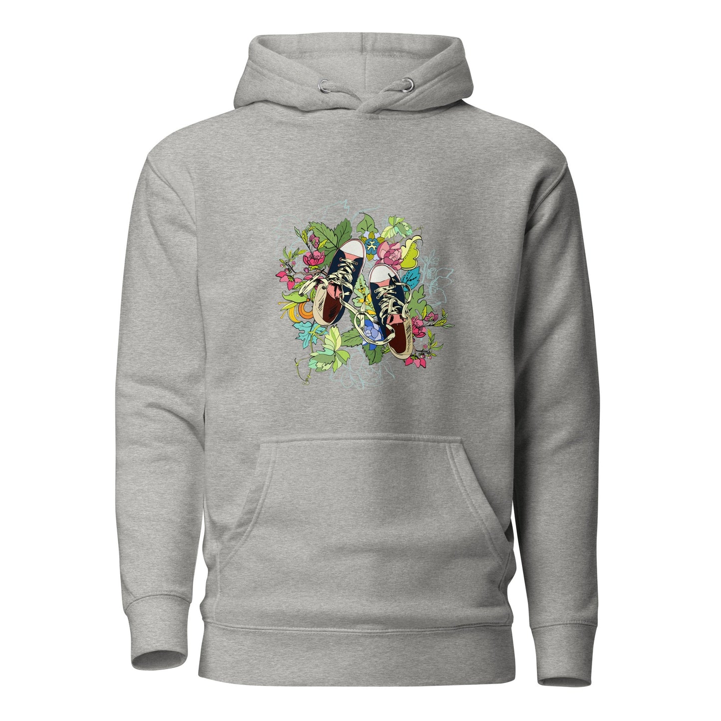 Floral Sneaker Hoodie | Unisex Streetwear Graphic Sweatshirt - LucyKay store