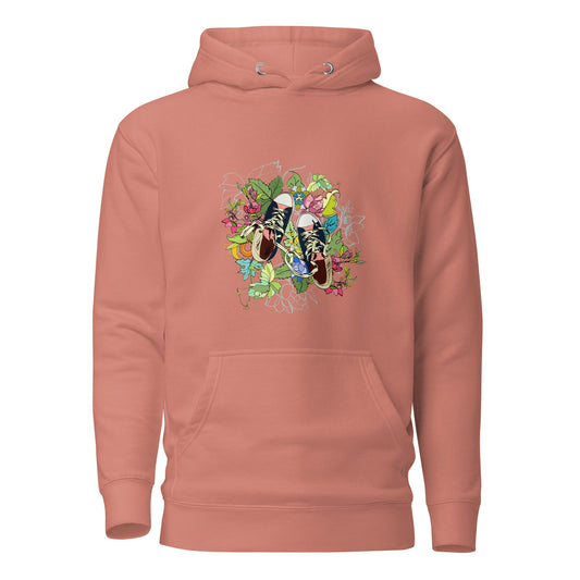 Floral Sneaker Hoodie | Unisex Streetwear Graphic Sweatshirt - LucyKay store