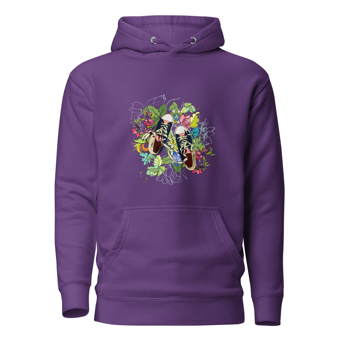 Floral Sneaker Hoodie | Unisex Streetwear Graphic Sweatshirt - LucyKay store
