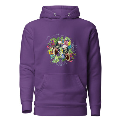 Floral Sneaker Hoodie | Unisex Streetwear Graphic Sweatshirt - LucyKay store