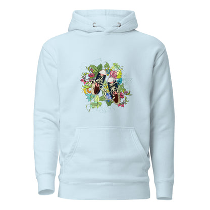 Floral Sneaker Hoodie | Unisex Streetwear Graphic Sweatshirt - LucyKay store