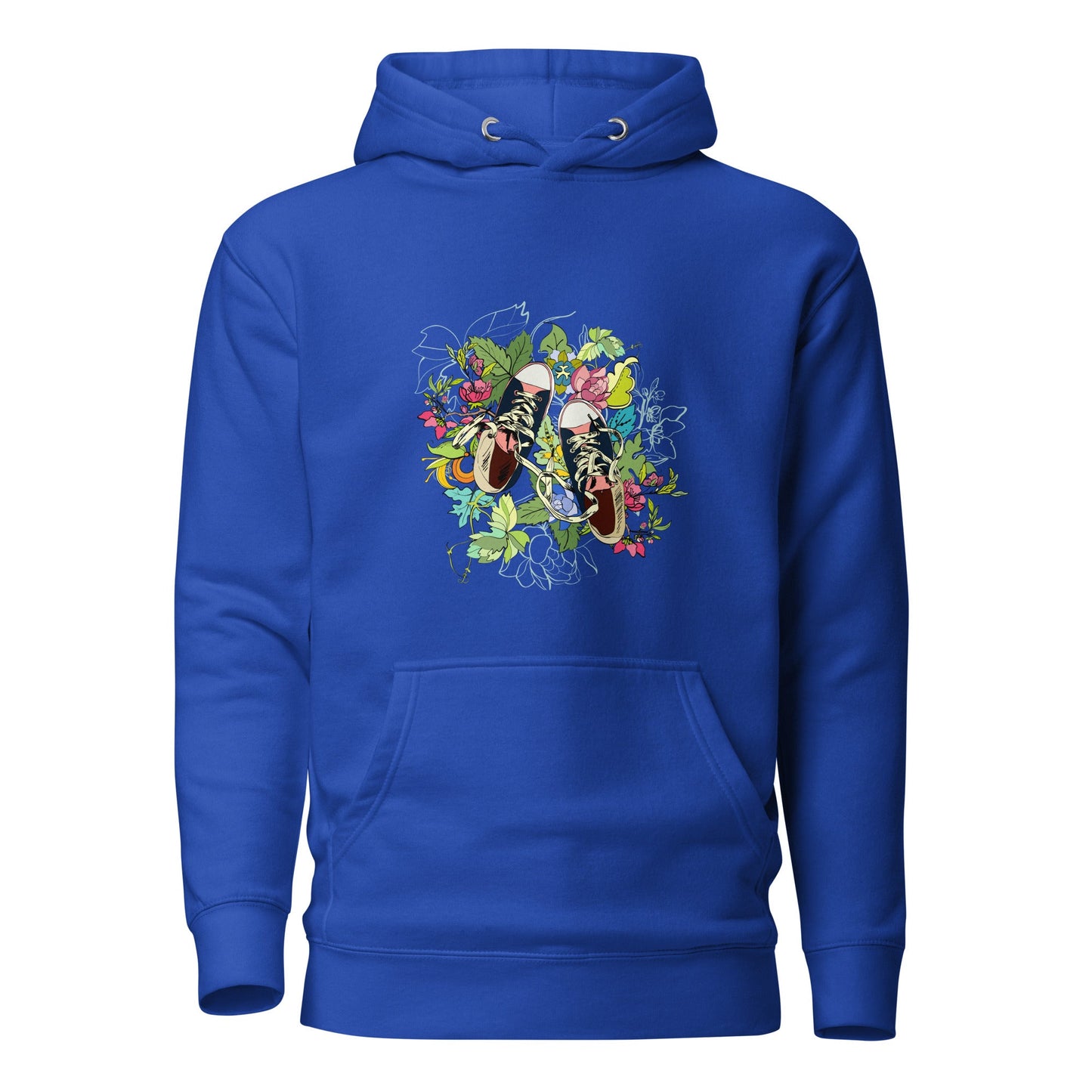 Floral Sneaker Hoodie | Unisex Streetwear Graphic Sweatshirt - LucyKay store