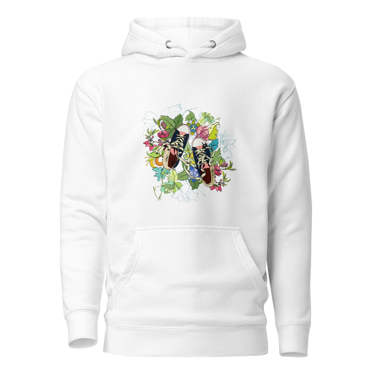 Floral Sneaker Hoodie | Unisex Streetwear Graphic Sweatshirt - LucyKay store