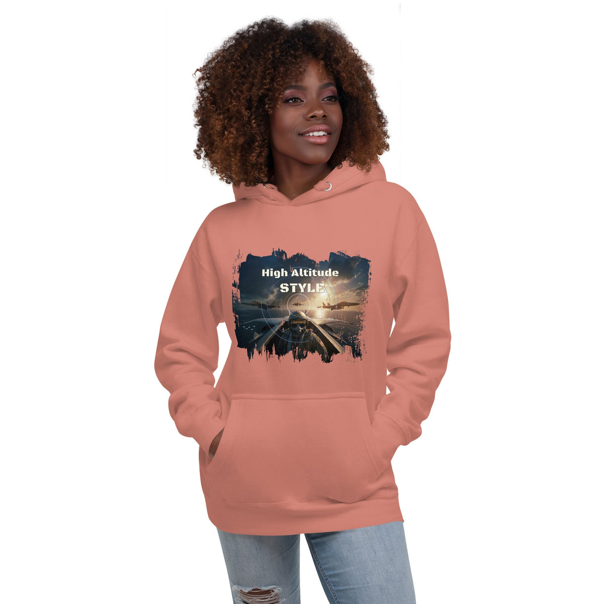 High Altitude Jet Pilot Hoodie - Aviation Graphic Streetwear - LucyKay store
