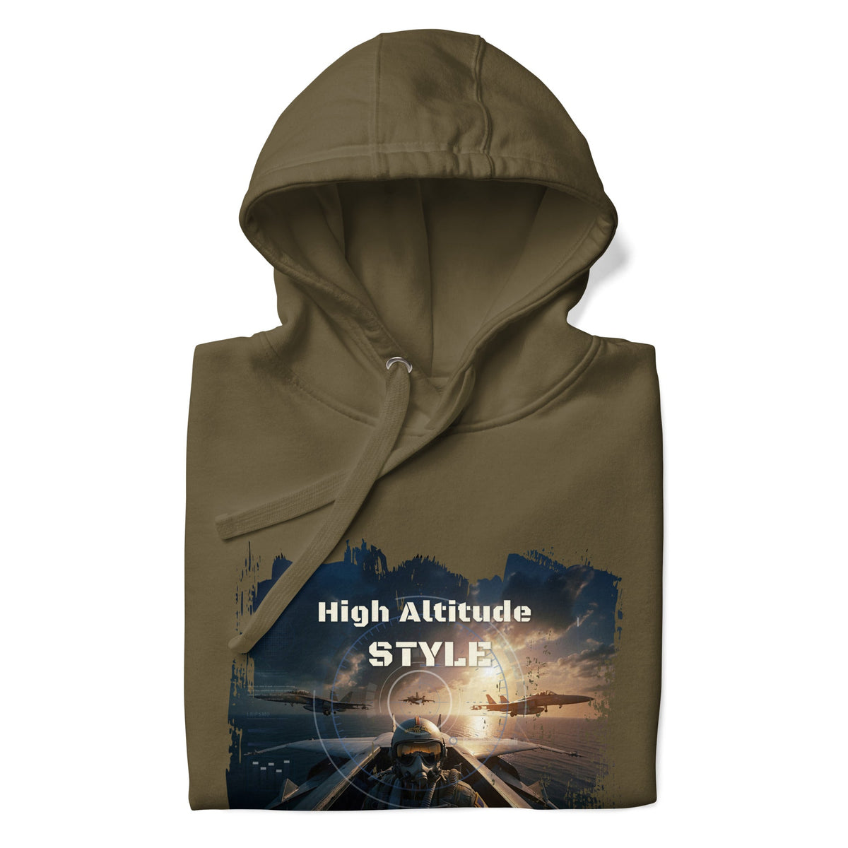 High Altitude Jet Pilot Hoodie - Aviation Graphic Streetwear - LucyKay store