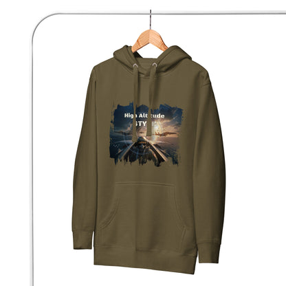 High Altitude Jet Pilot Hoodie - Aviation Graphic Streetwear - LucyKay store