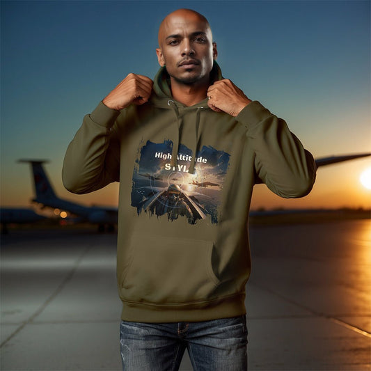 High Altitude Jet Pilot Hoodie - Aviation Graphic Streetwear - LucyKay store