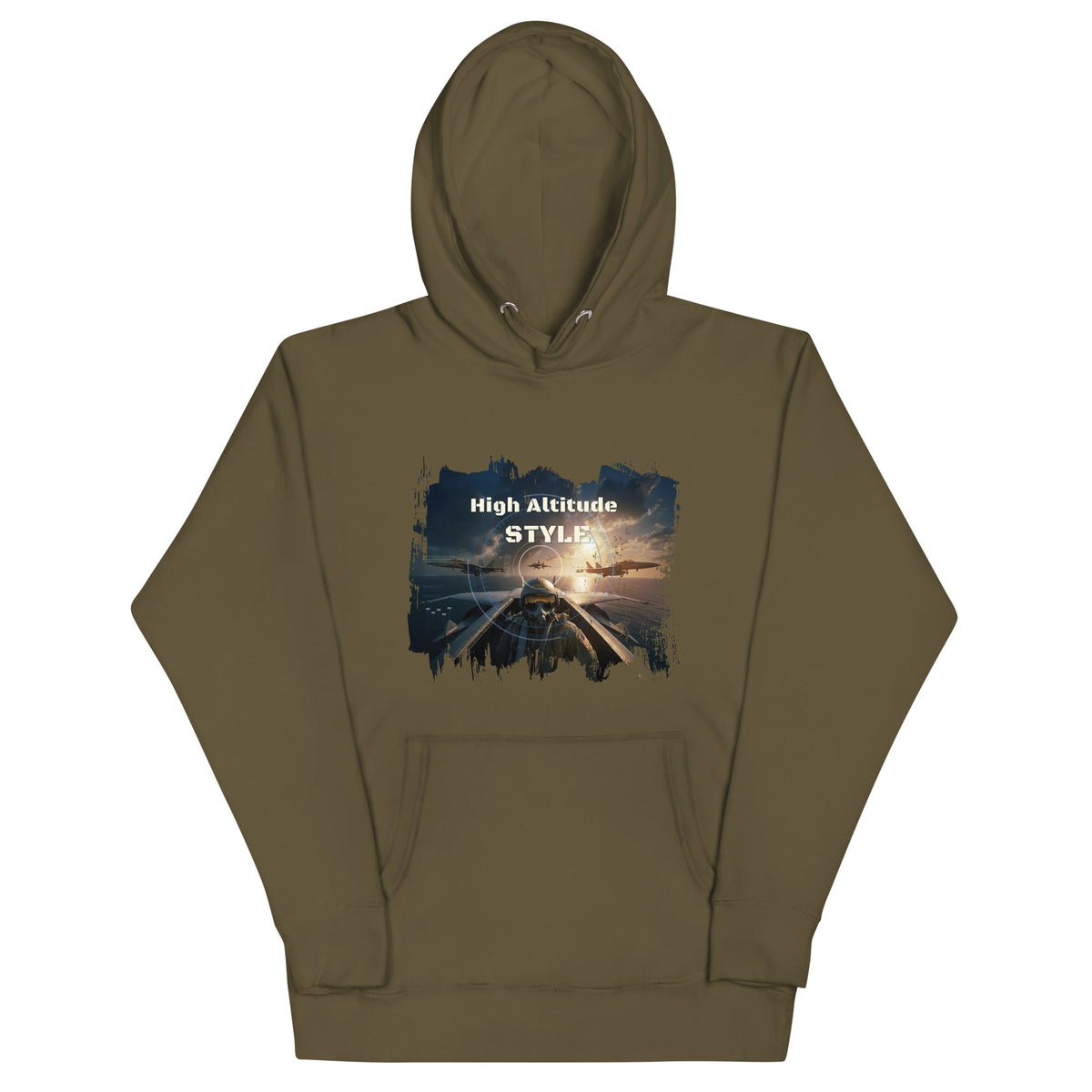 High Altitude Jet Pilot Hoodie - Aviation Graphic Streetwear - LucyKay store
