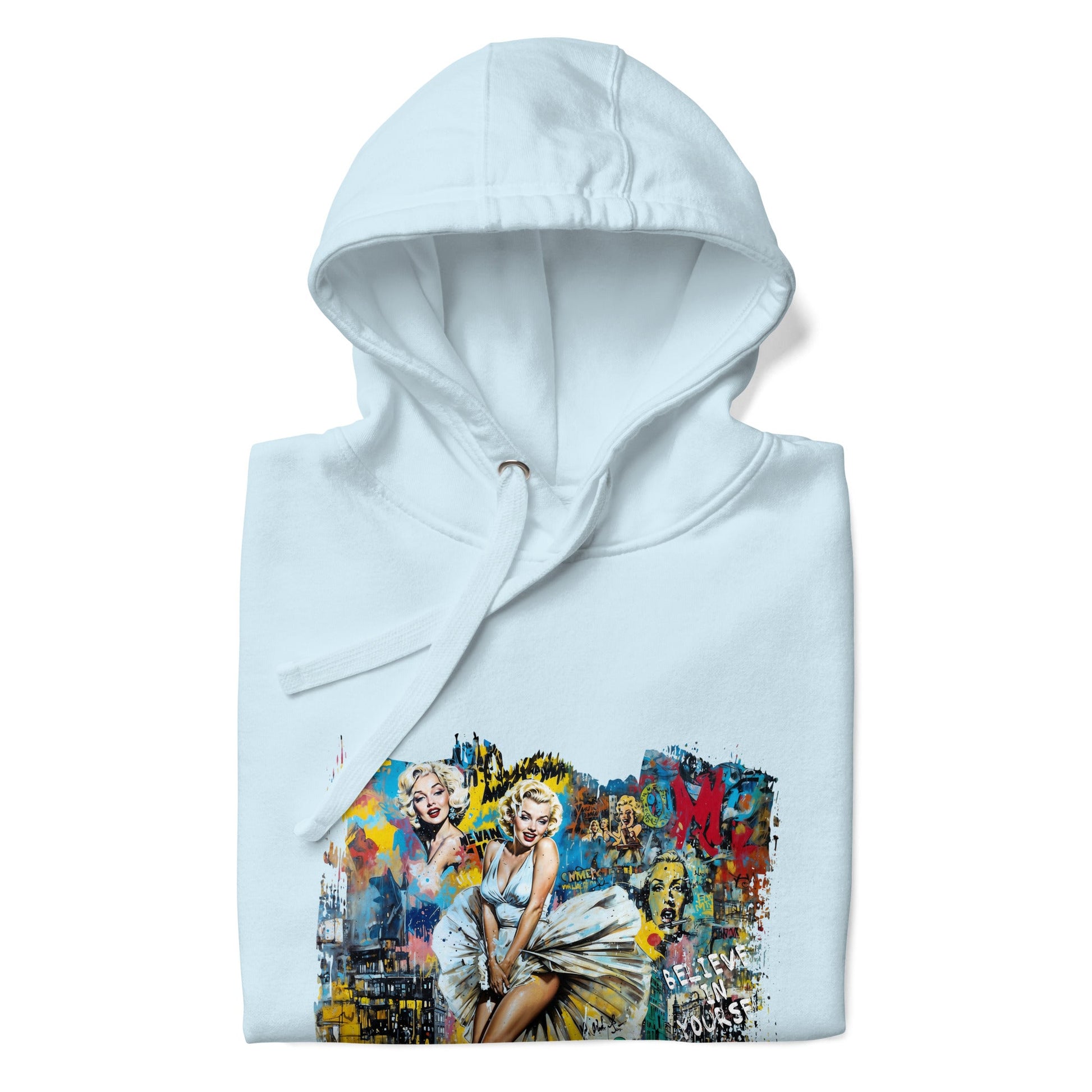 Vintage Hollywood Pop Art Hoodie - Unisex Urban Graphic Pullover - LucyKay store