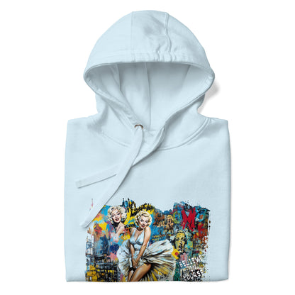 Vintage Hollywood Pop Art Hoodie - Unisex Urban Graphic Pullover - LucyKay store