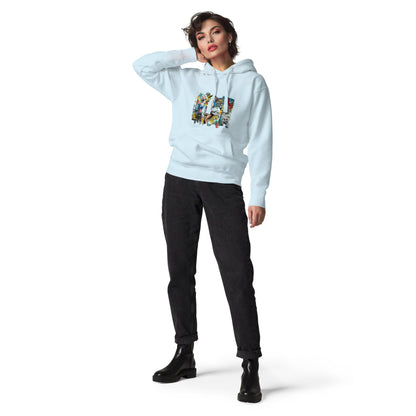 Vintage Hollywood Pop Art Hoodie - Unisex Urban Graphic Pullover - LucyKay store