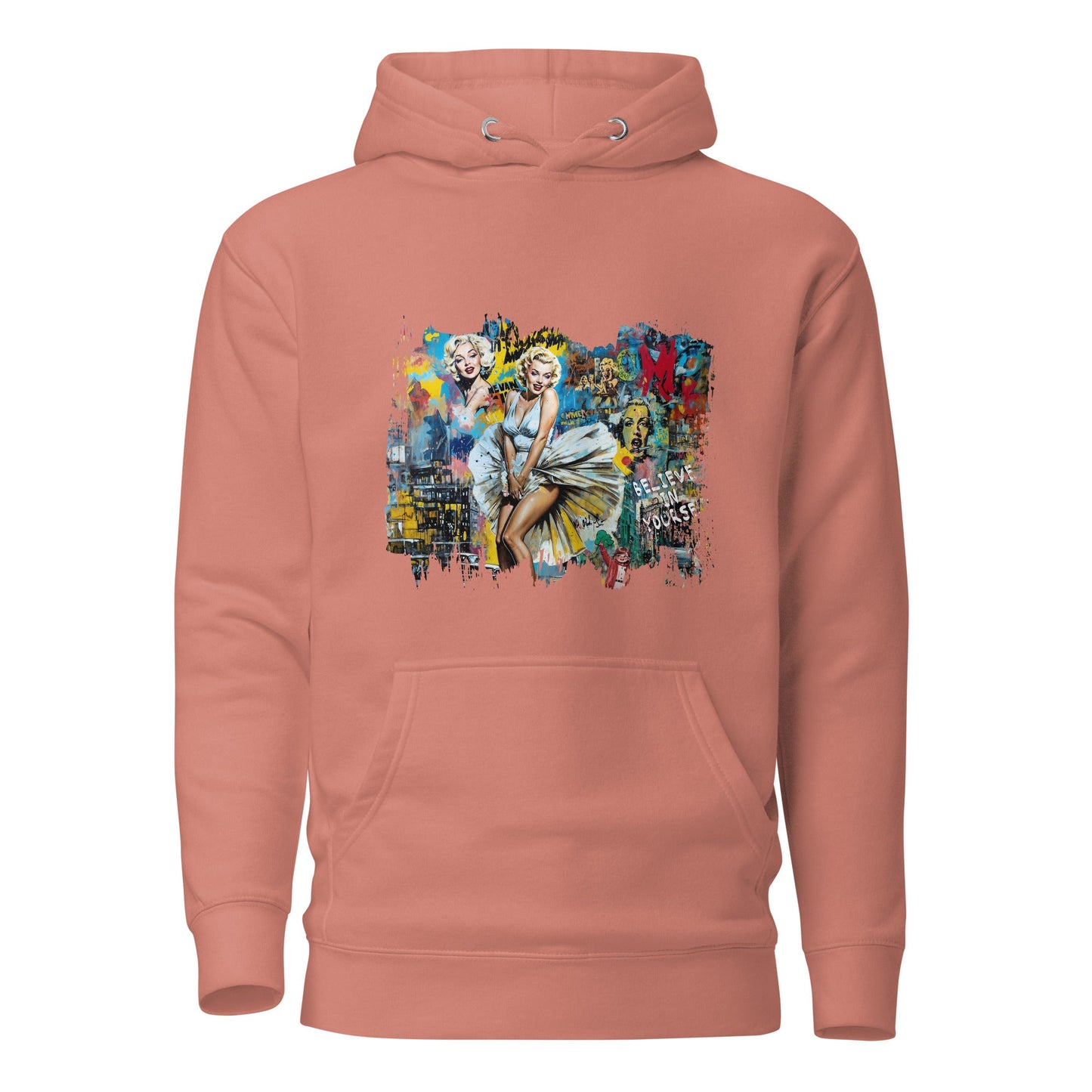 Vintage Hollywood Pop Art Hoodie - Unisex Urban Graphic Pullover - LucyKay store