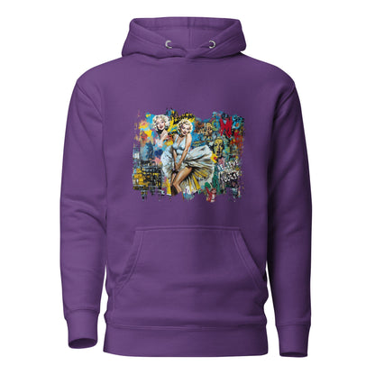 Vintage Hollywood Pop Art Hoodie - Unisex Urban Graphic Pullover - LucyKay store