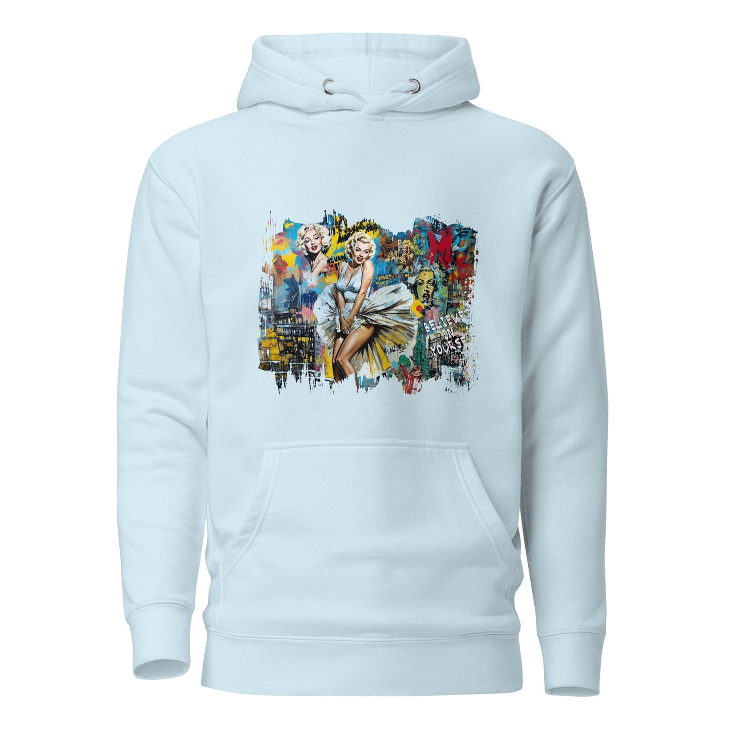 Vintage Hollywood Pop Art Hoodie - Unisex Urban Graphic Pullover - LucyKay store