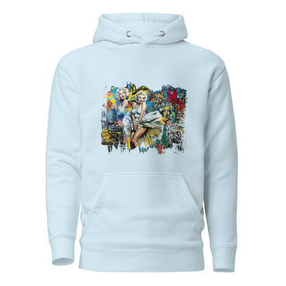 Vintage Hollywood Pop Art Hoodie - Unisex Urban Graphic Pullover - LucyKay store